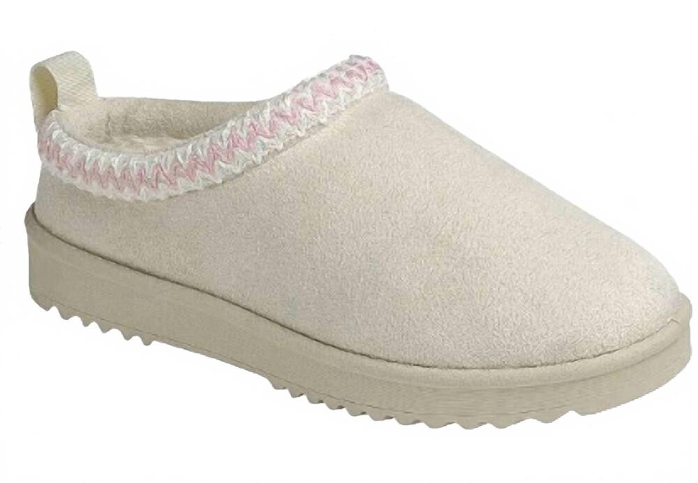 NEW SHOE LA LA women's braid ugg inspo slipper in beige